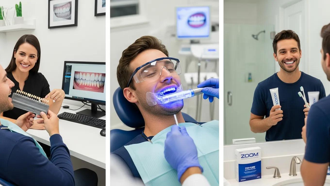 Patient journey through Zoom whitening process: evaluation, treatment, and post-care